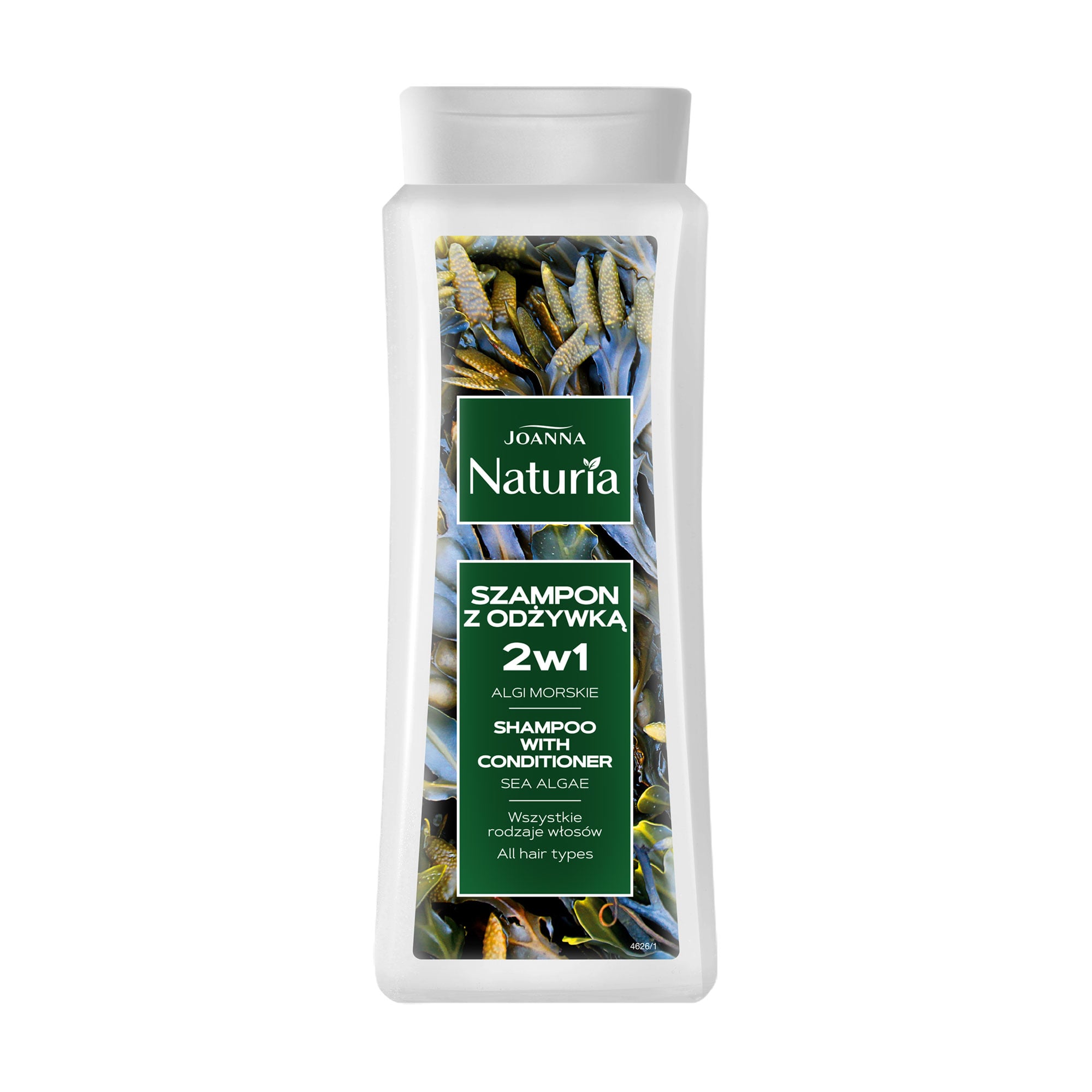 Шампунь-кондиціонер Joanna Naturia Shampoo для всіх типів волосся, з морськими водоростями, 500 мл